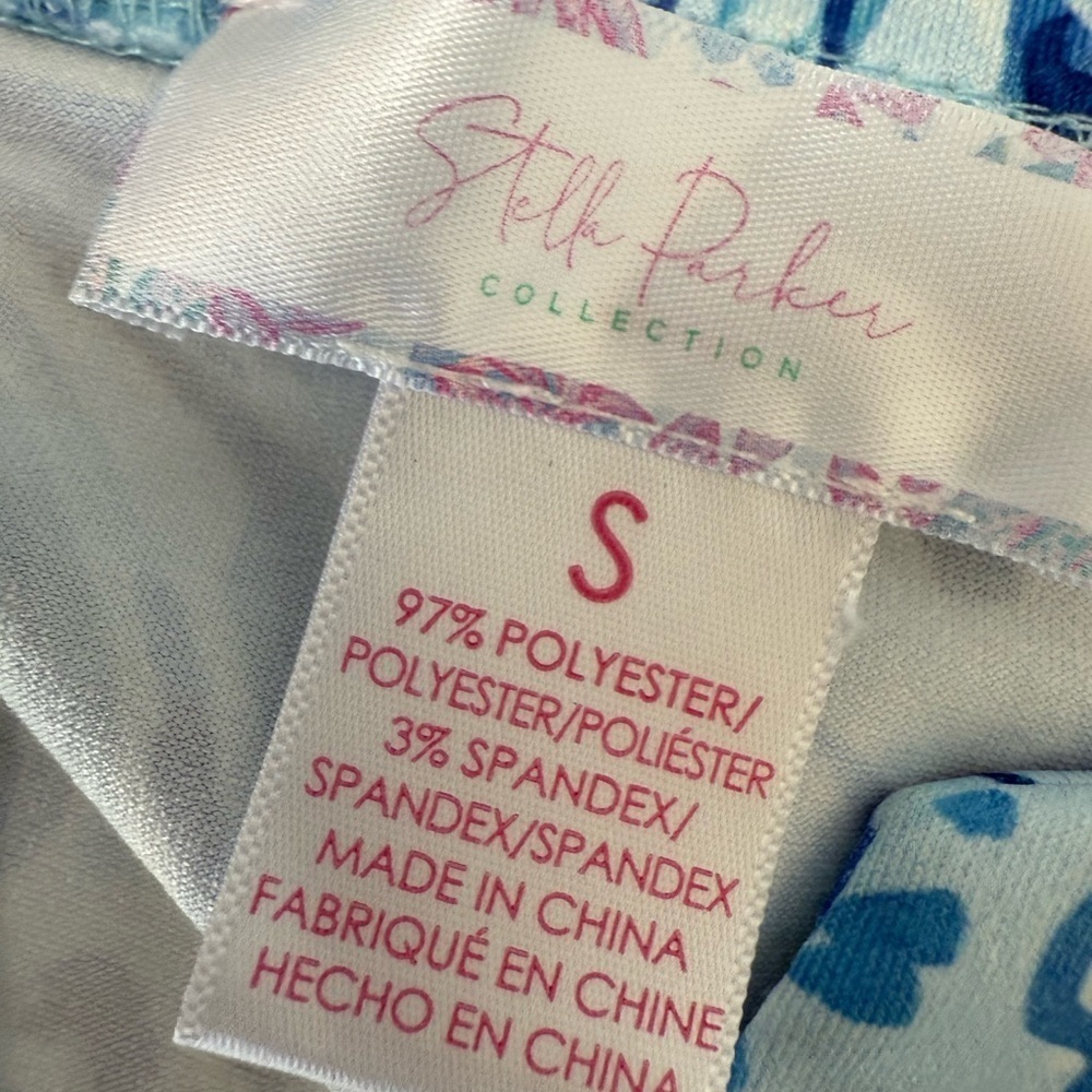 Stella Parker Tropical Dress Blue Floral Sleeveless Cover Up Small. 1194 - Picture 2 of 2